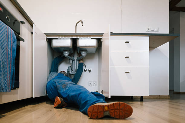 Professional Drain Cleaning technician working in Columbiaville, MI